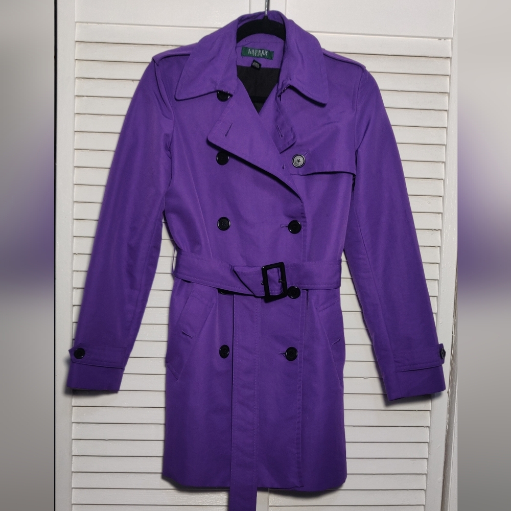 Ralph Lauren Purple Trench